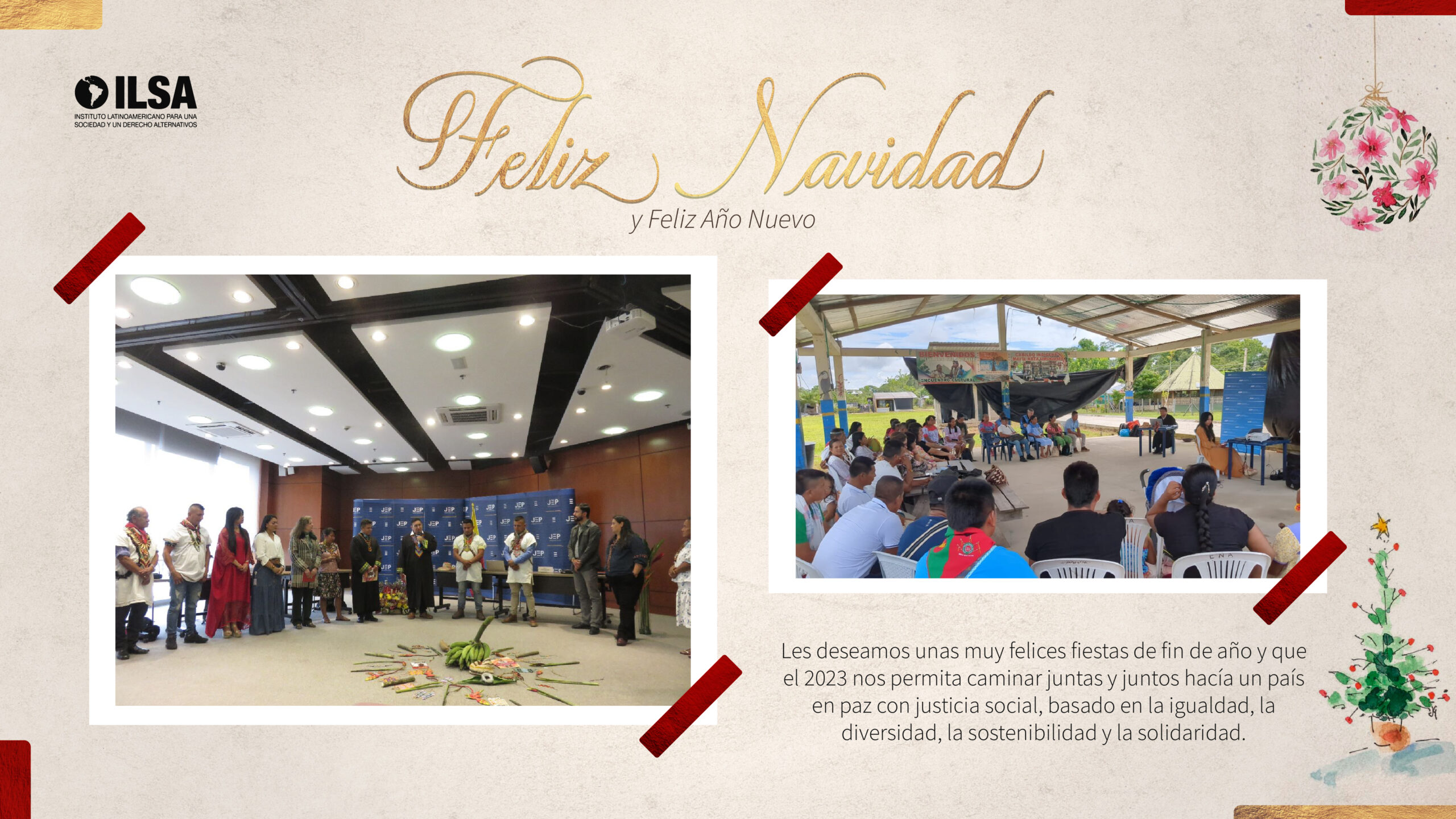 Feliz navidad y Feliz año nuevo