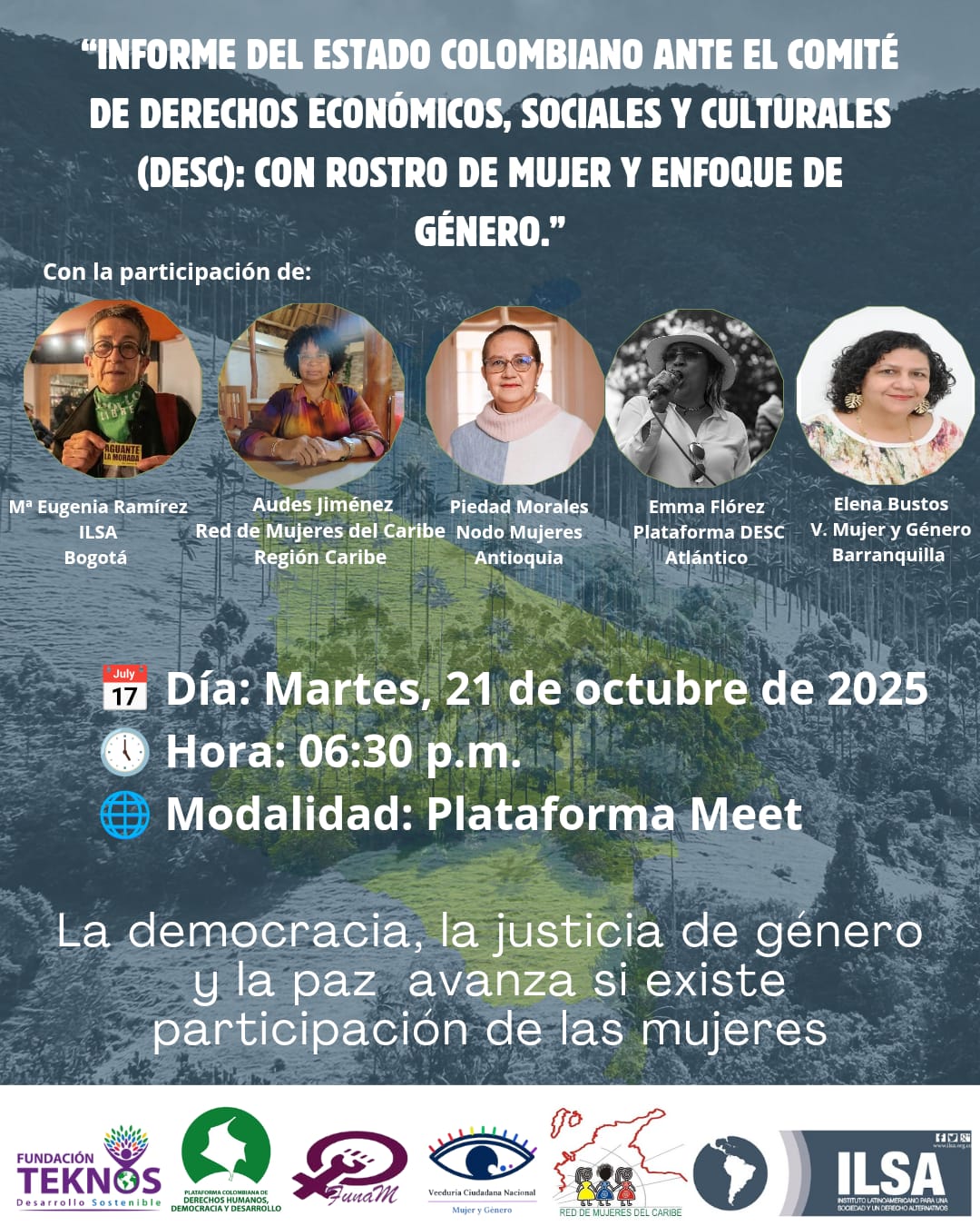 INFORME DEL ESTADO COLOMBIANO ANTE EL COMITÉ DE DERECHOS ECONÓMICOS, SOCIALES Y CULTURALES (DESC): CON ROSTRO DE MUJER Y ENFOQUE DE GÉNERO.